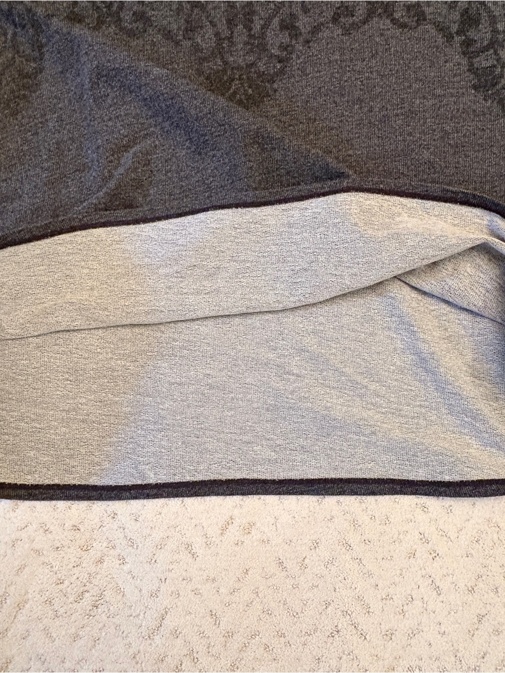 Lane Bryant French Terry Sweater Sweatshirt Womens 4X 26 28 Dark Grey Pullover - Picture 10 of 10